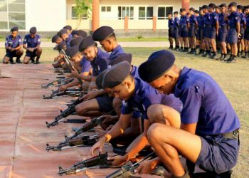টাঙ্গাইলে প্রশিক্ষণ চলাকালে পুলিশ সদস্যের বুকে ঢুকলো গুলি